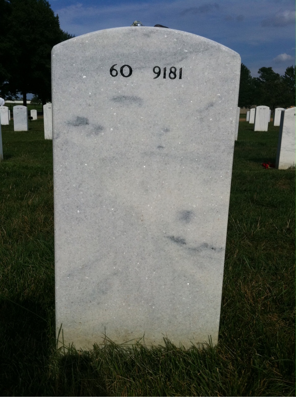 Back of headstone — Robert Baldwin