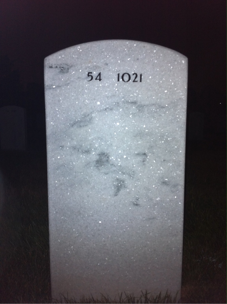 Back of headstone — Ross Hill