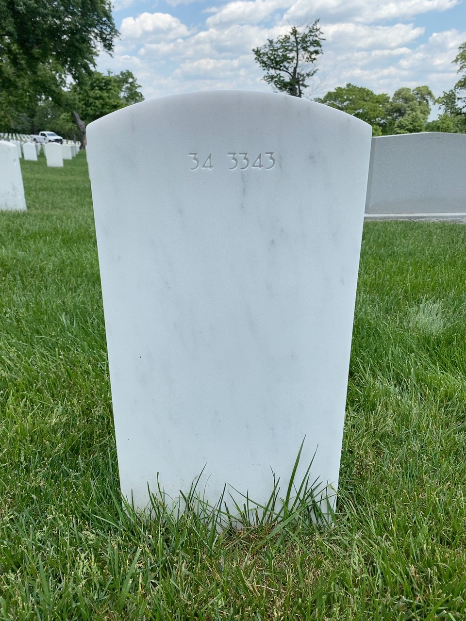 Back of headstone — James Mundo