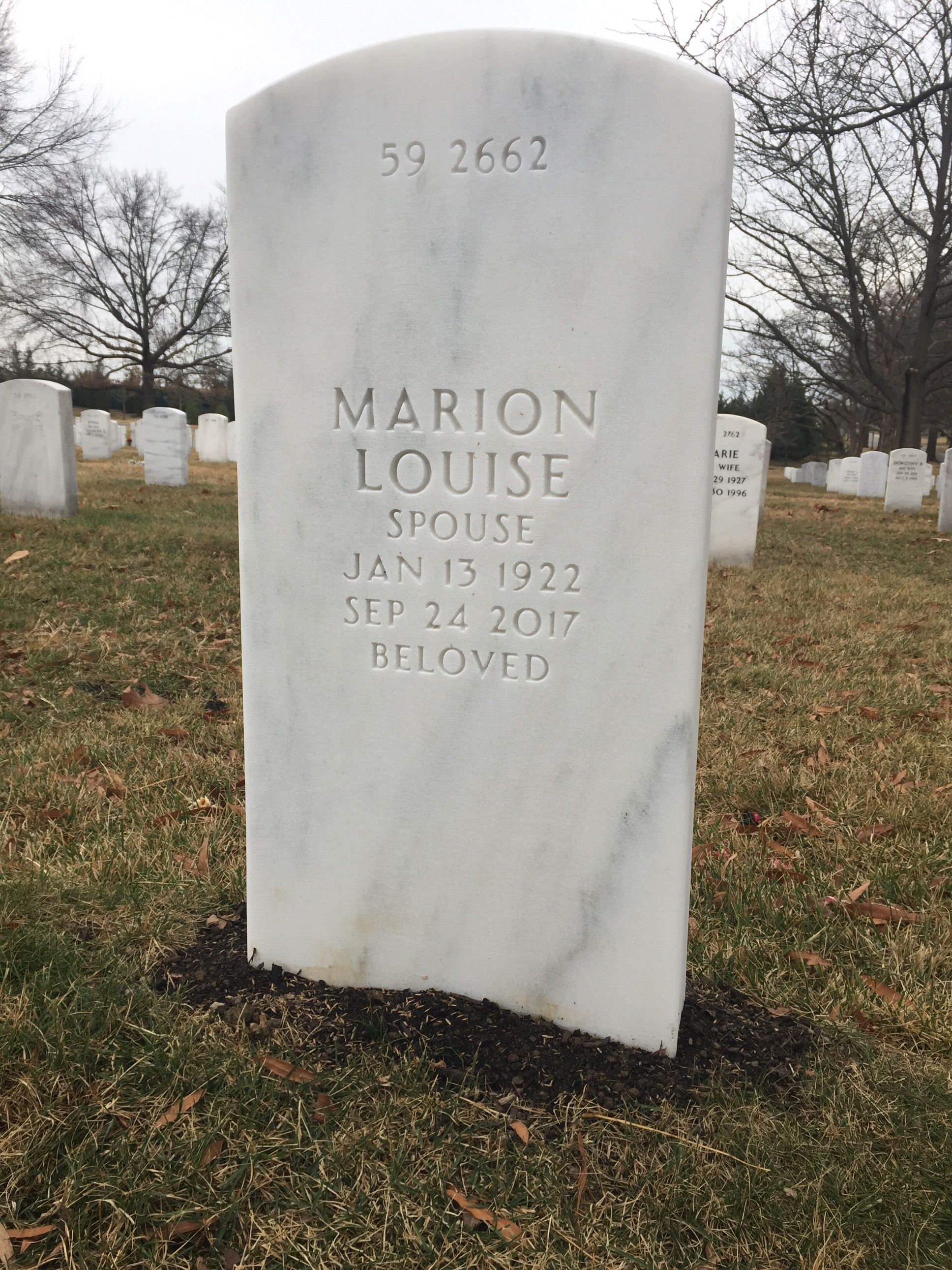 Back of headstone — John Johnson
