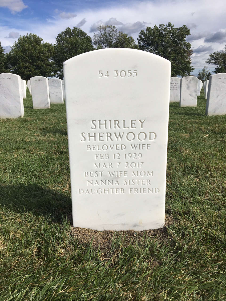 Back of headstone — William Baldwin