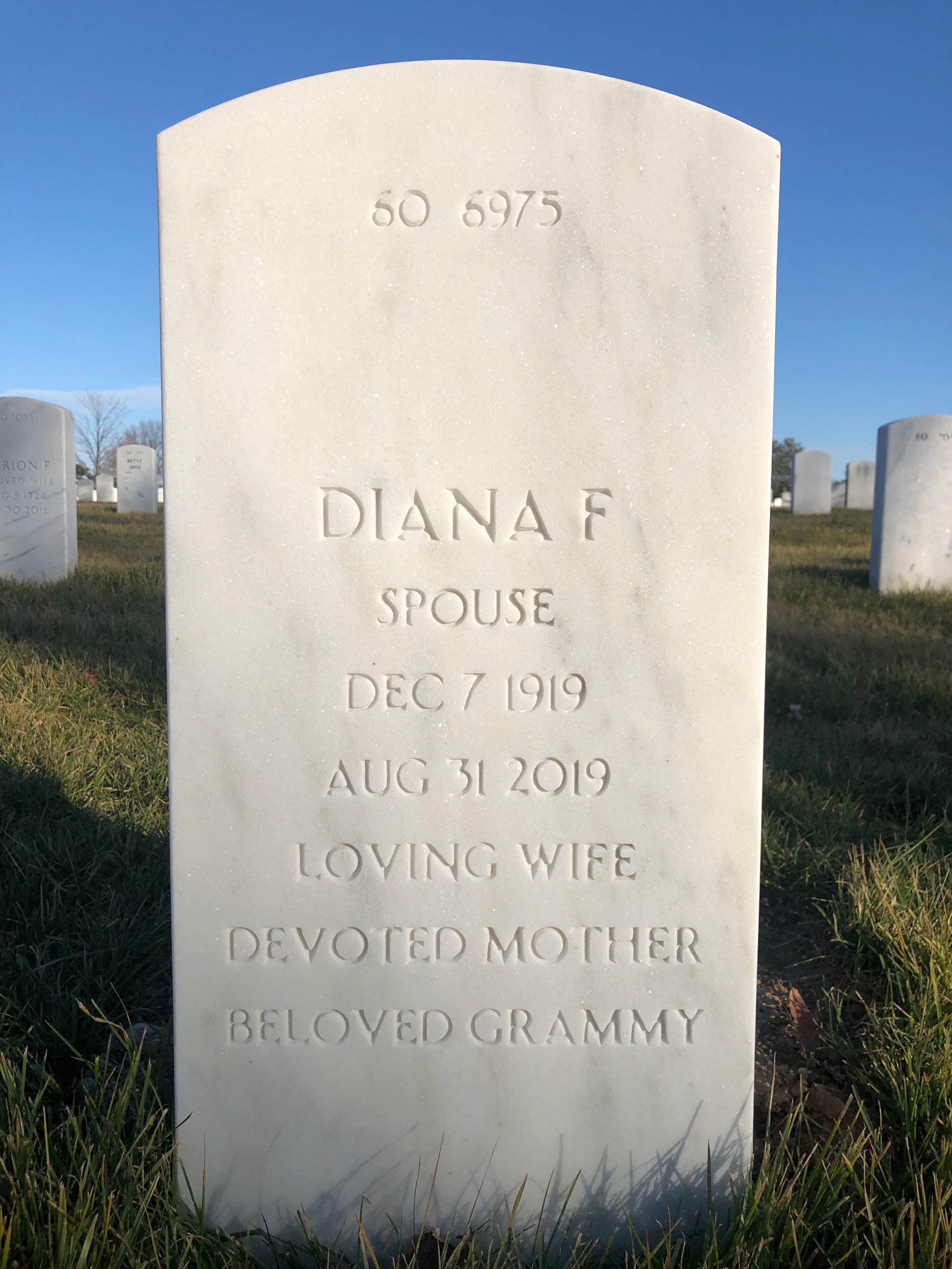 Back of headstone — James Lawrence
