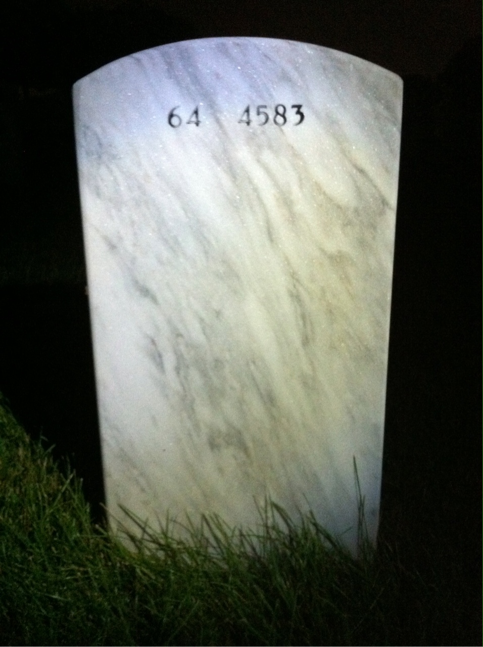 Back of headstone — William Cohen