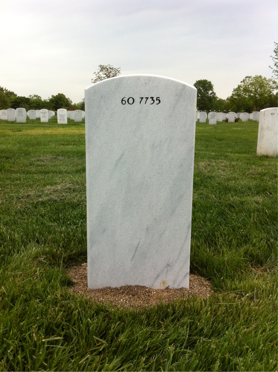 Back of headstone — James Strader