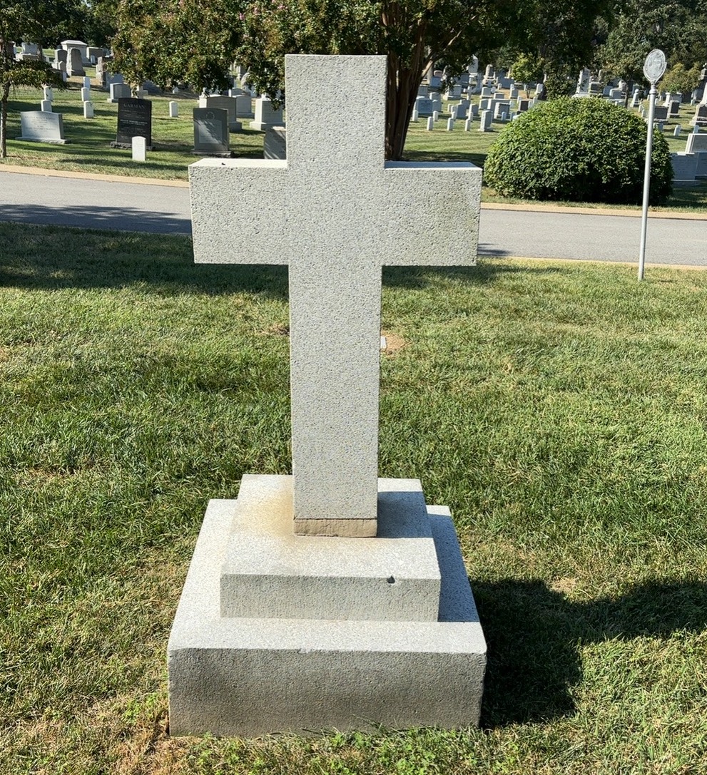 Back of headstone — Charles Allen