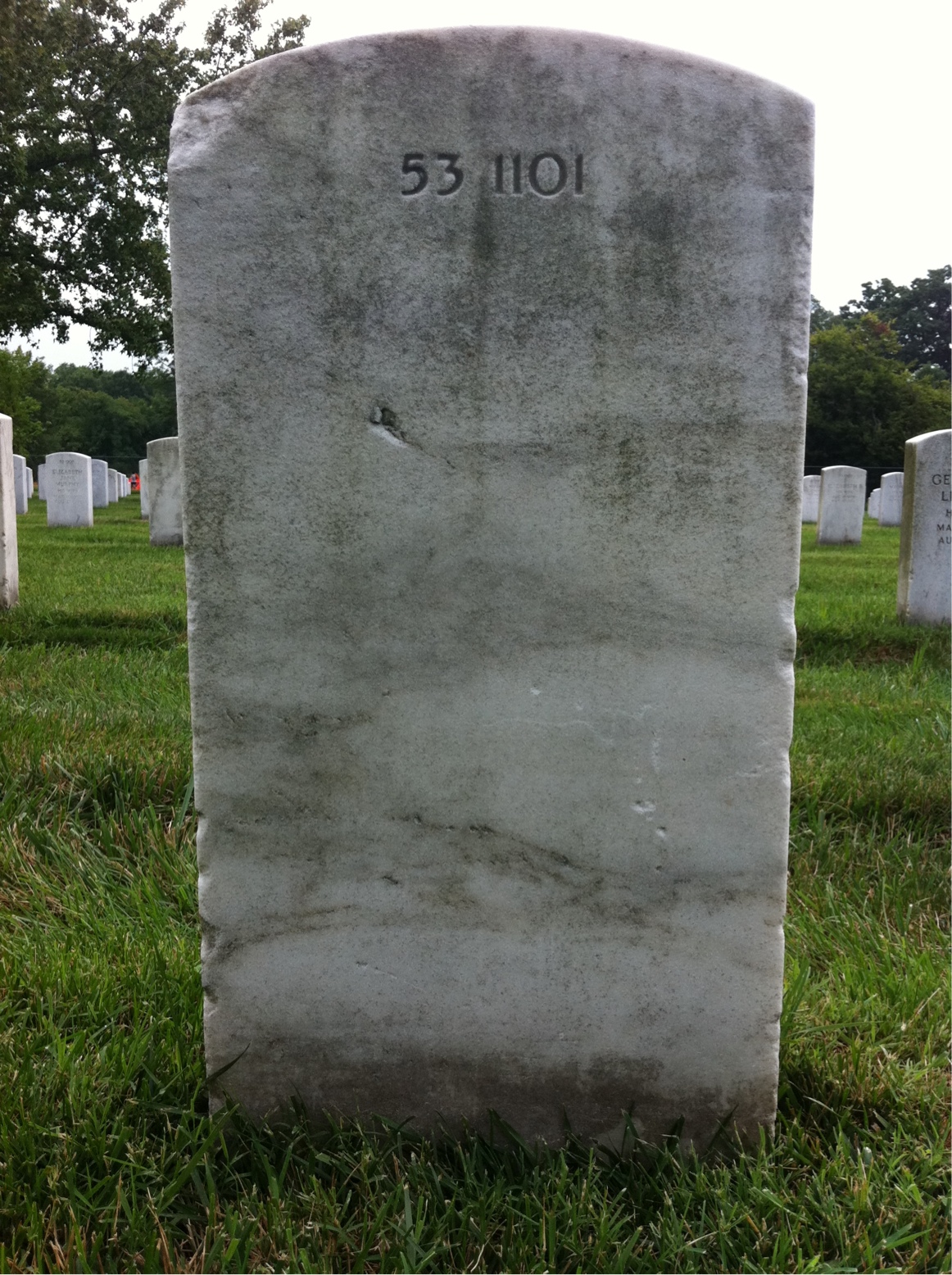 Back of headstone — Zola Reid Jones