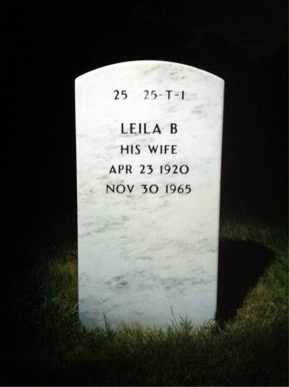 Back of headstone — Harry Heintzelman