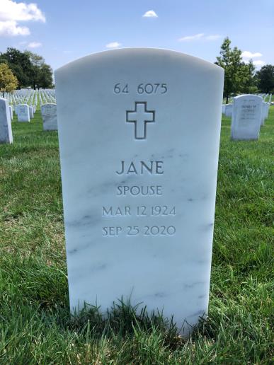 Back of headstone — John Perdeus