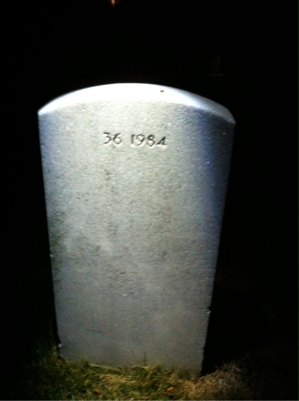 Back of headstone — Leonard Abrams