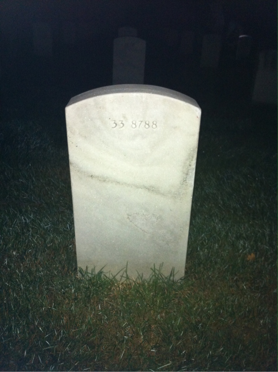 Back of headstone — Pearl Mckenny