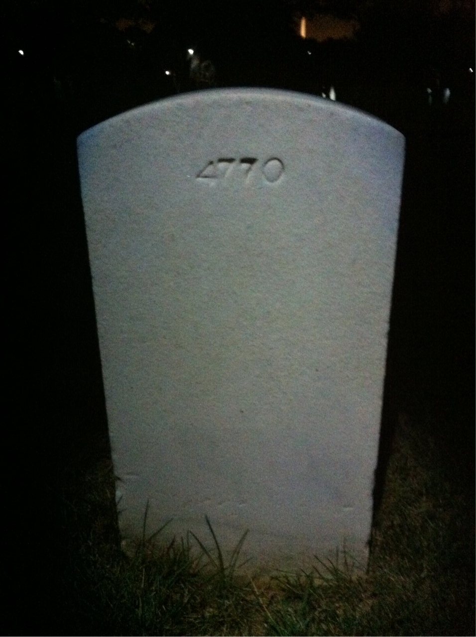 Back of headstone — Carol Minick