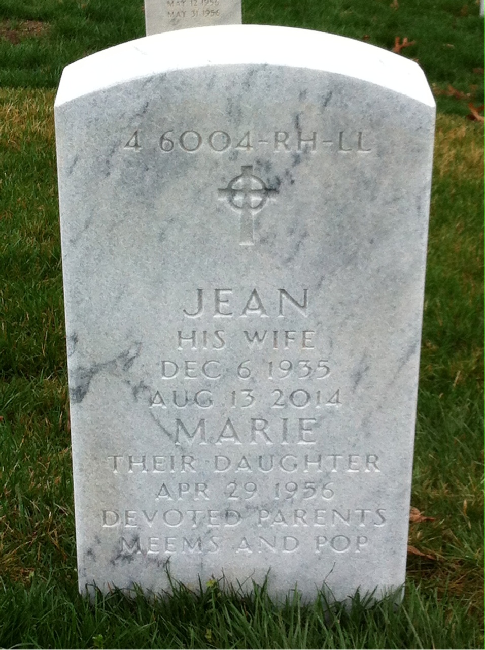 Back of headstone — Vincent Ciletti