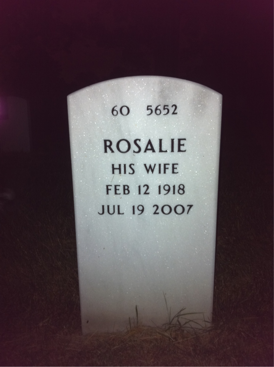 Back of headstone — Thomas Hogan