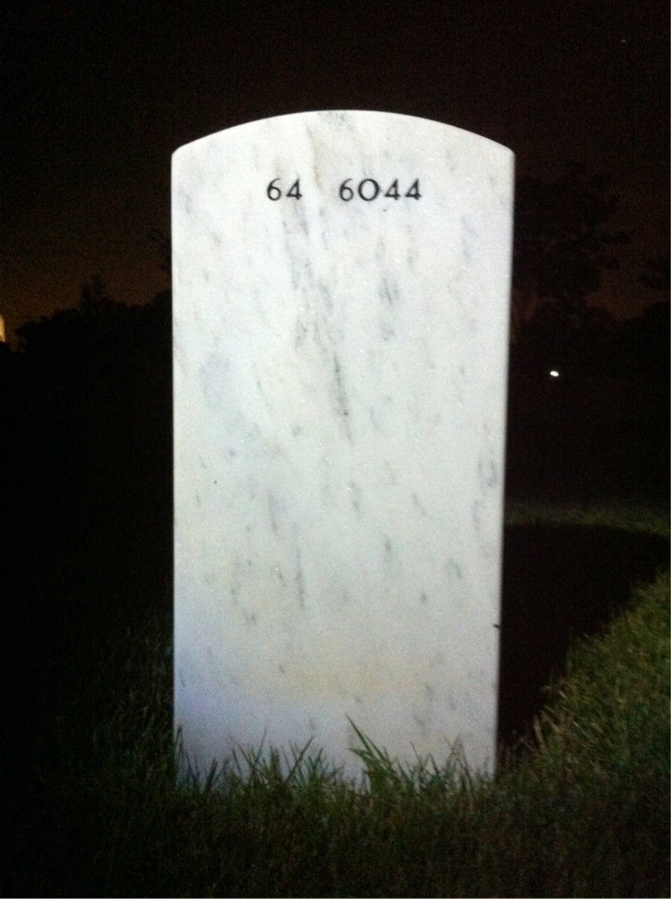 Back of headstone — Ed Alcorn