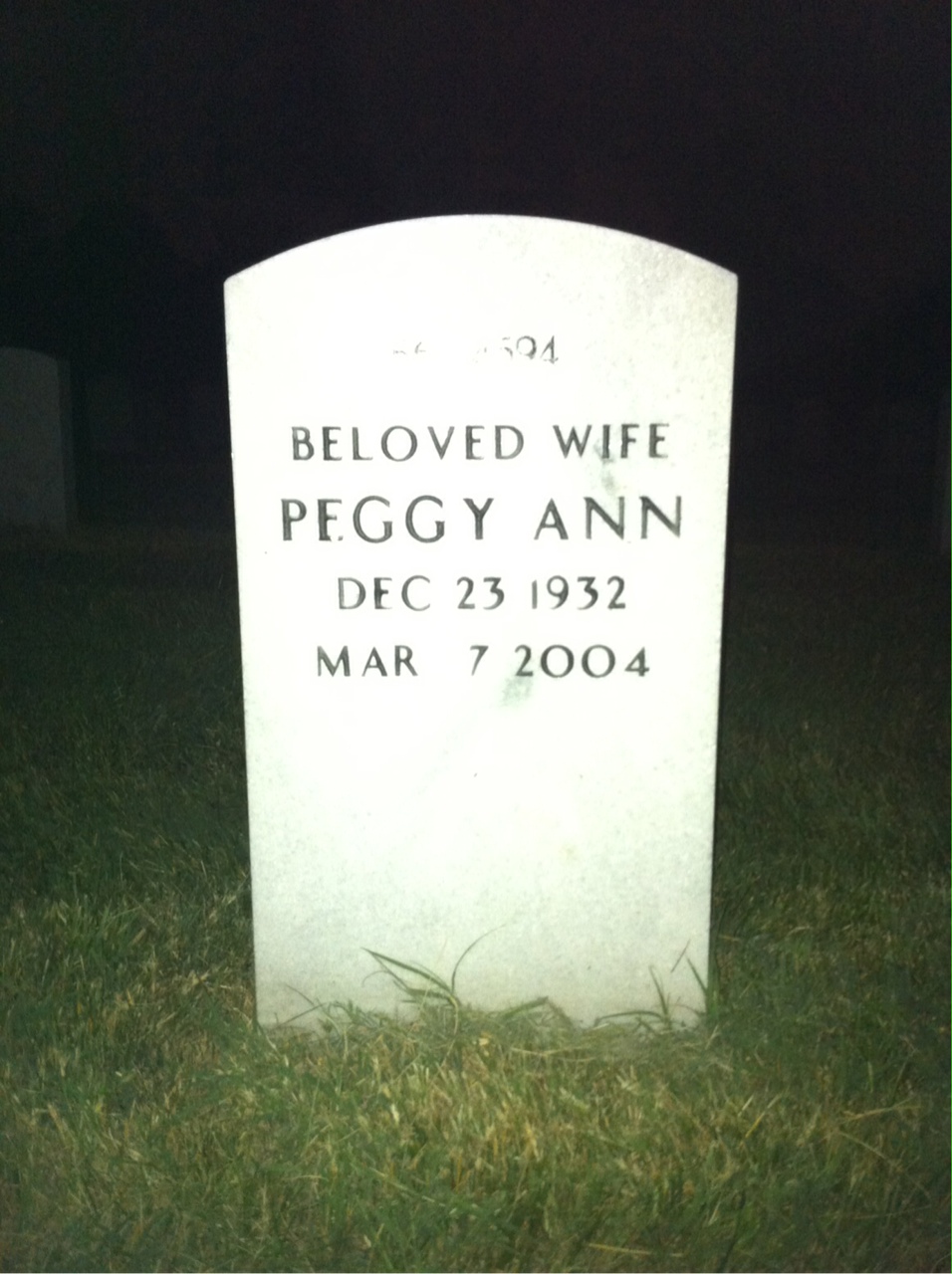 Back of headstone — Richard Condon