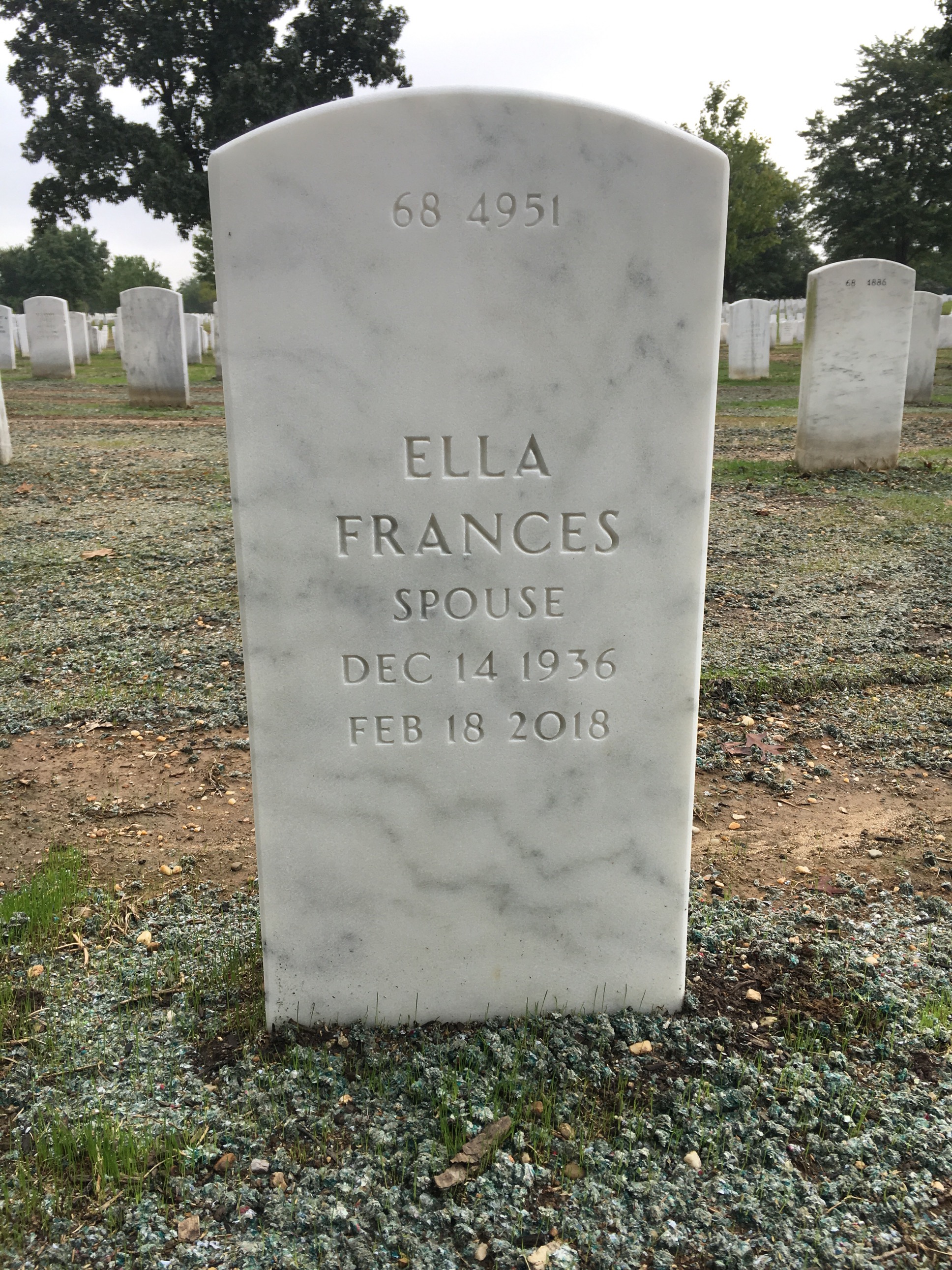 Back of headstone — Robert Kruger