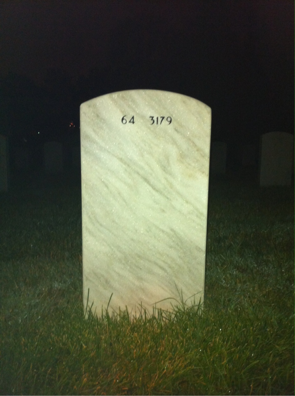 Back of headstone — Barbara Williams