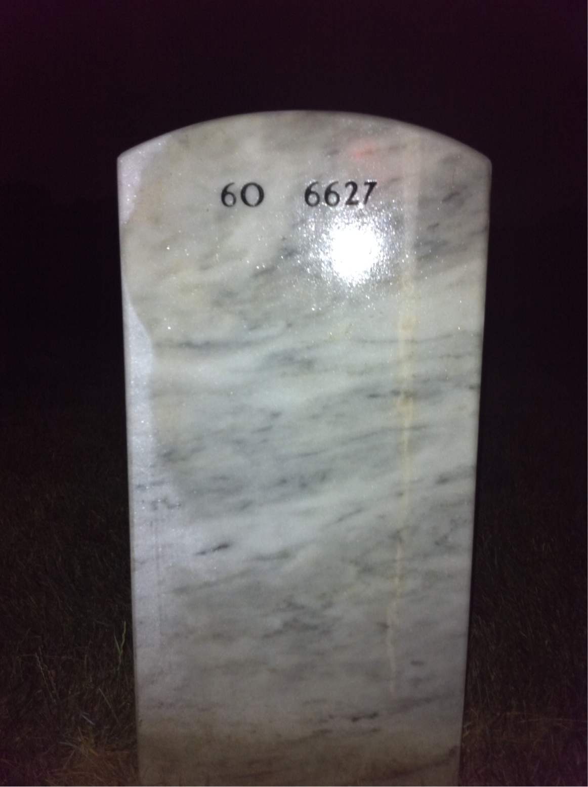 Back of headstone — Charles Cavanaugh