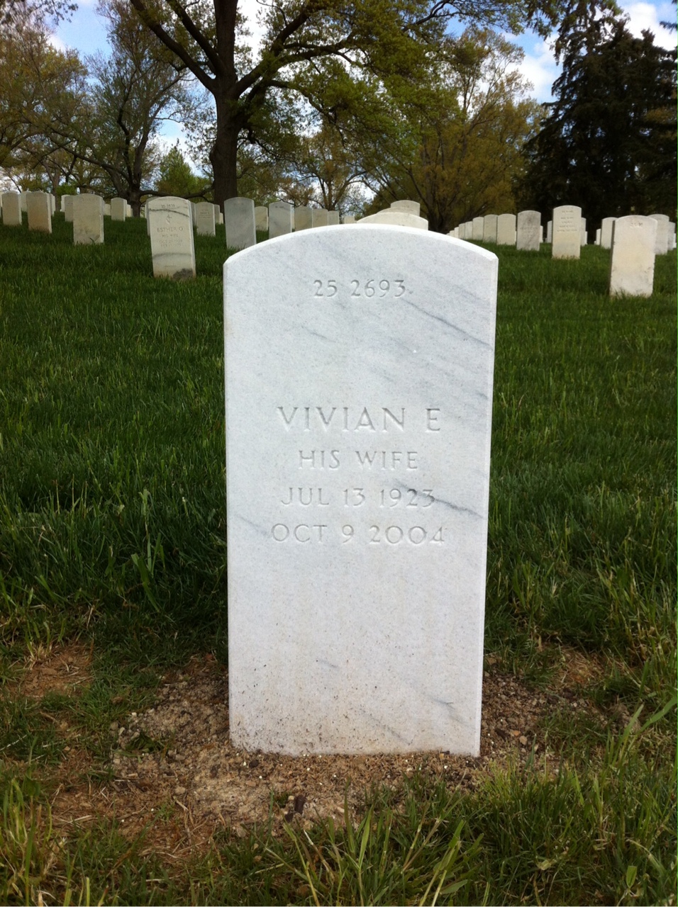 Back of headstone — George Putman