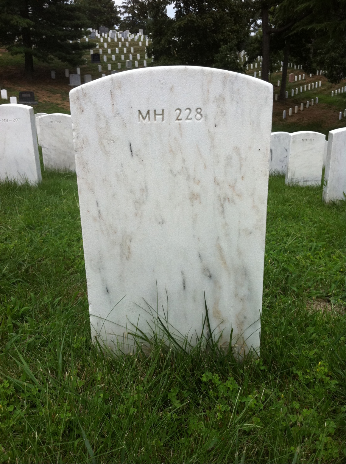 Back of headstone — Craig Hulburt Renshaw