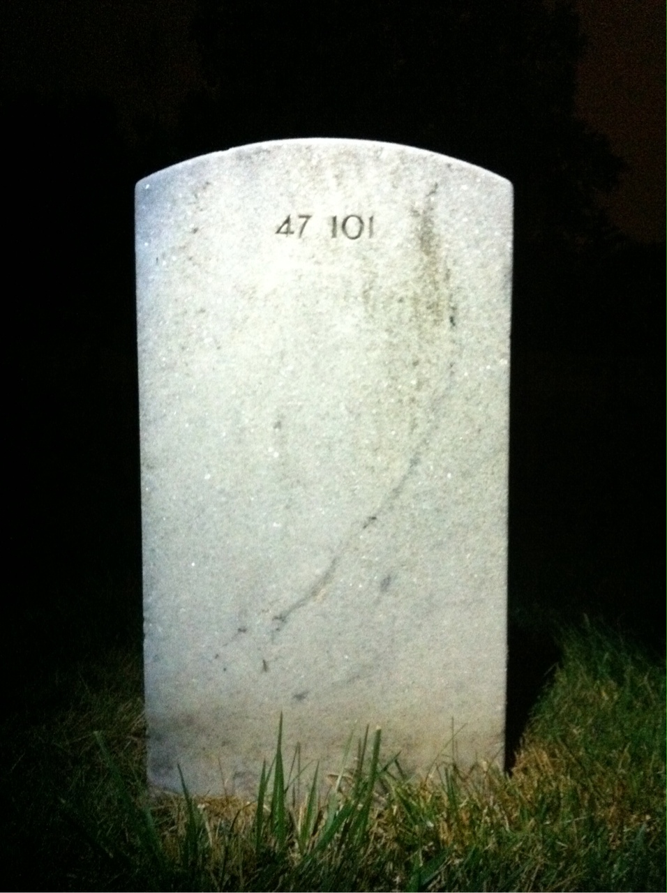 Back of headstone — Azzie Allen