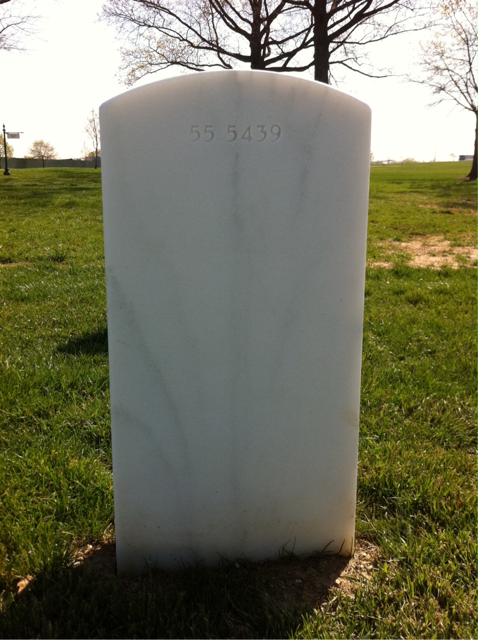 Back of headstone — Michael Reep