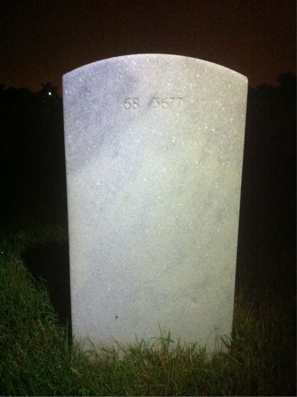 Back of headstone — William Monroe