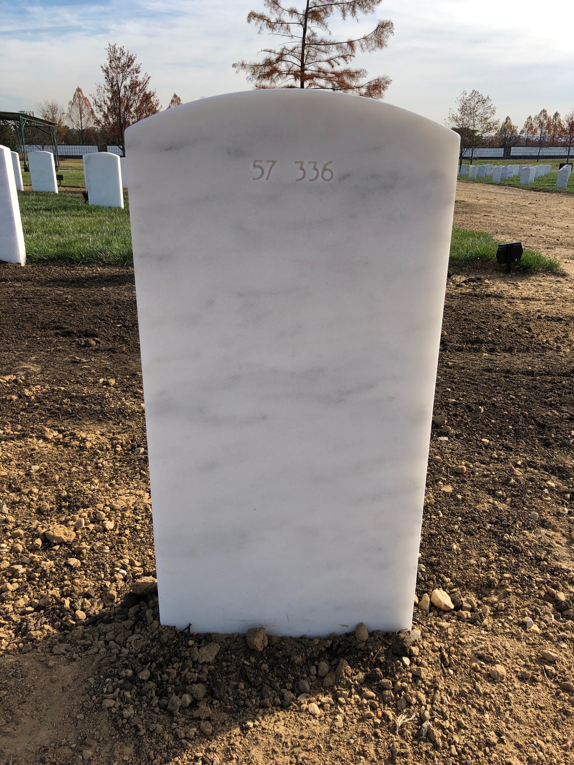 Back of headstone — Thomas Bennett