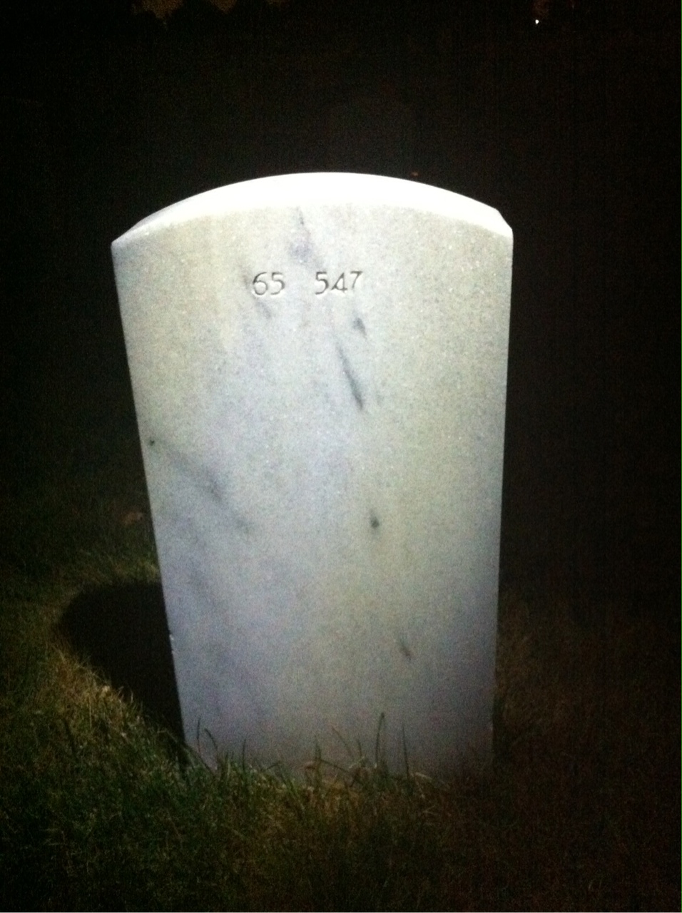 Back of headstone — Victor Stello