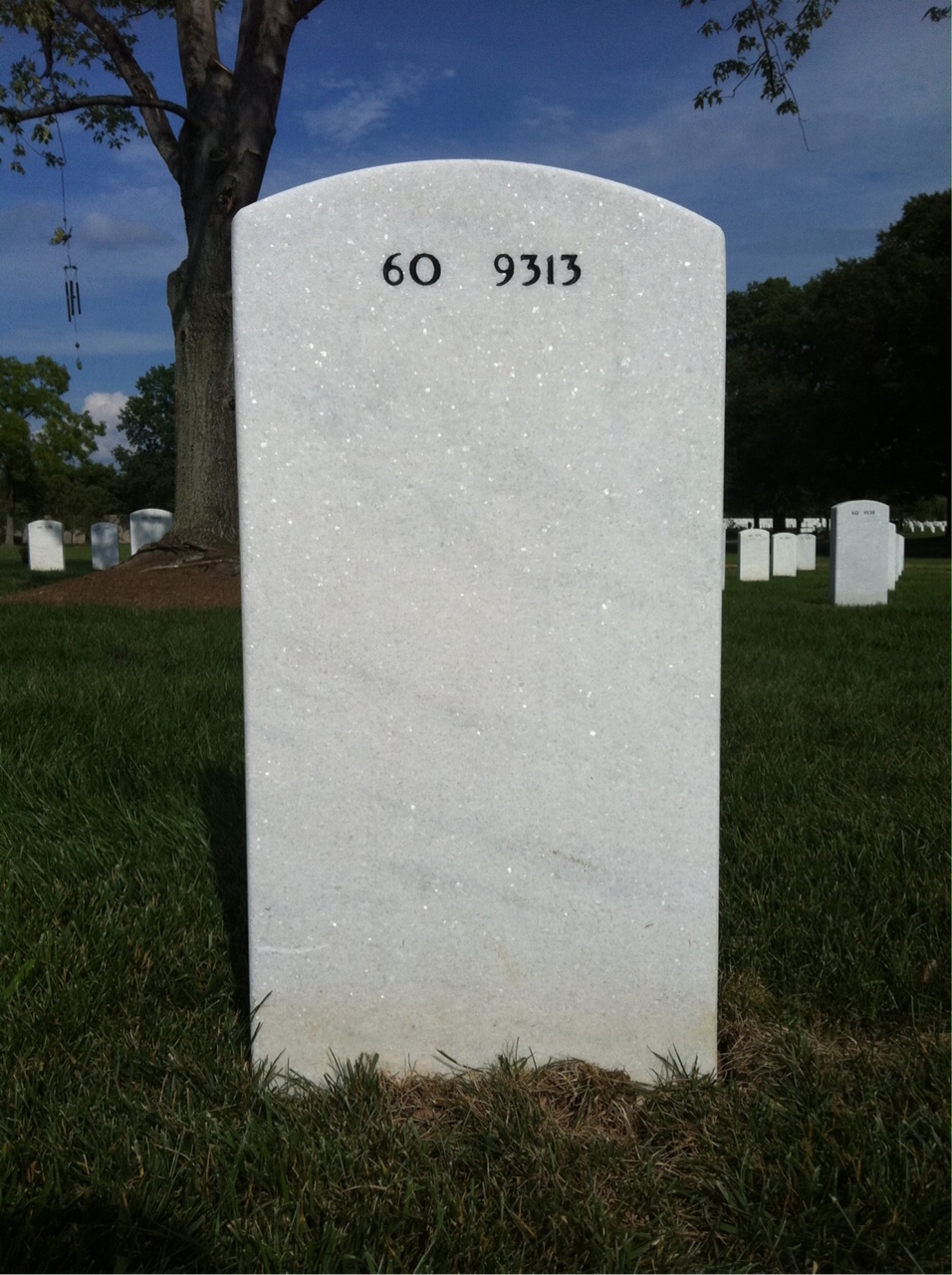 Back of headstone — David Ruelas