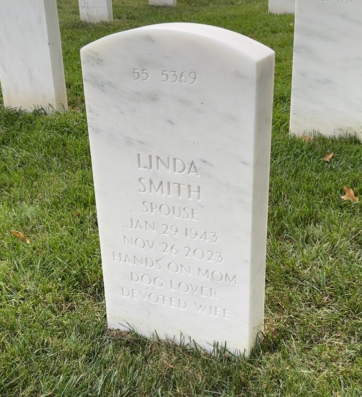 Back of headstone — Stanley Oneil Smith
