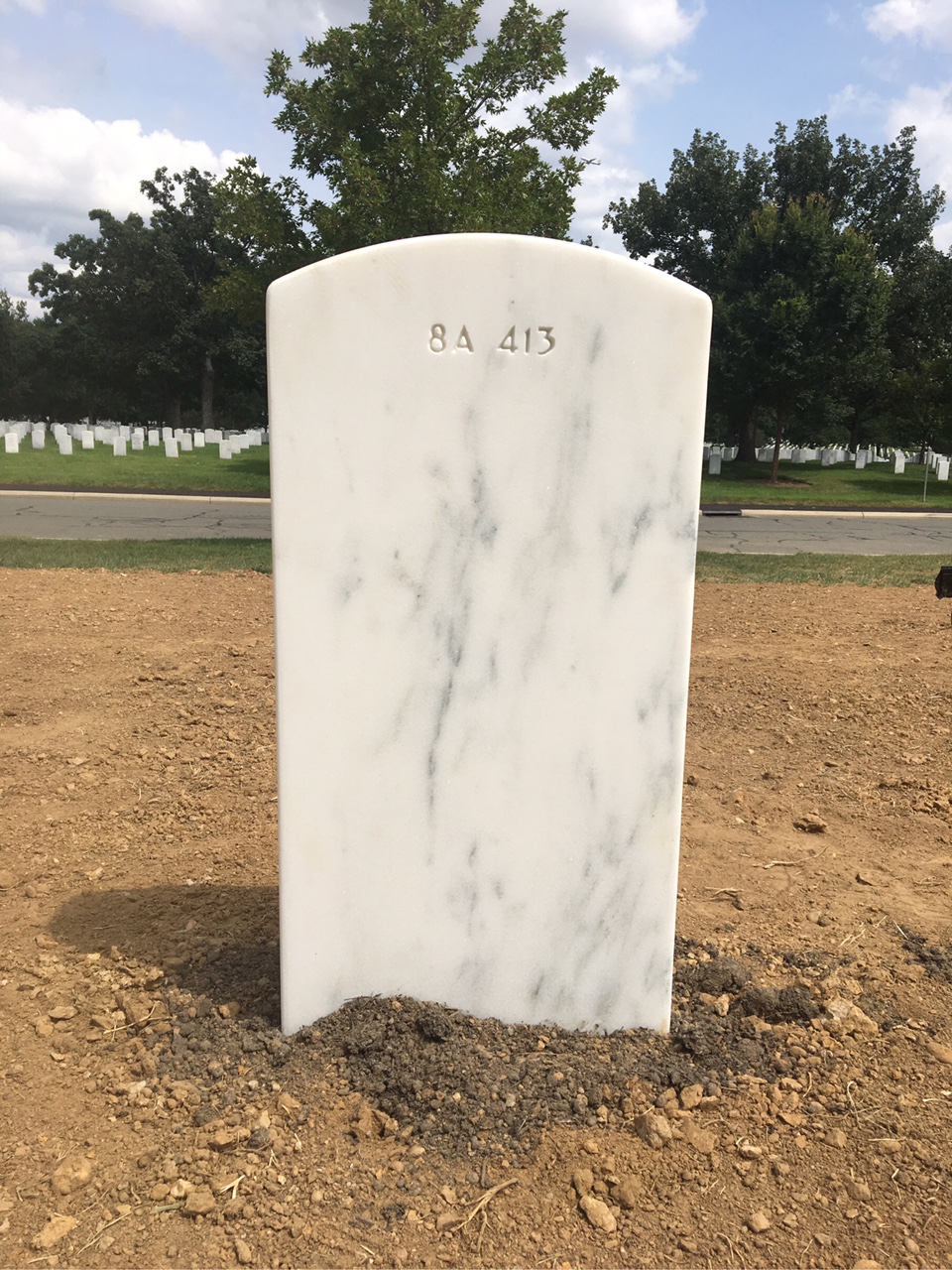Back of headstone — Thomas Henry Marino
