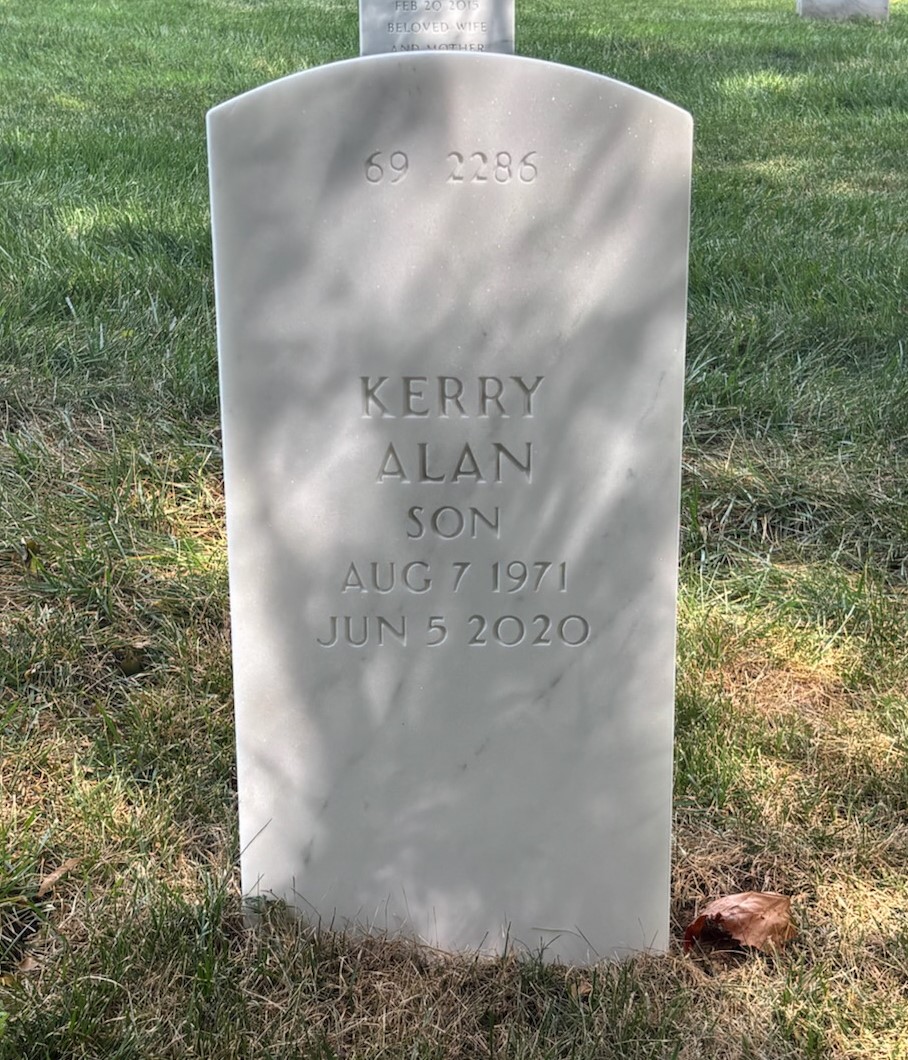 Back of headstone — Fred Pratt