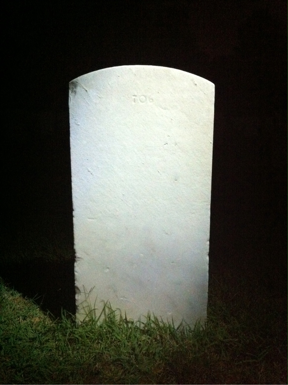 Back of headstone — Howard Armstead