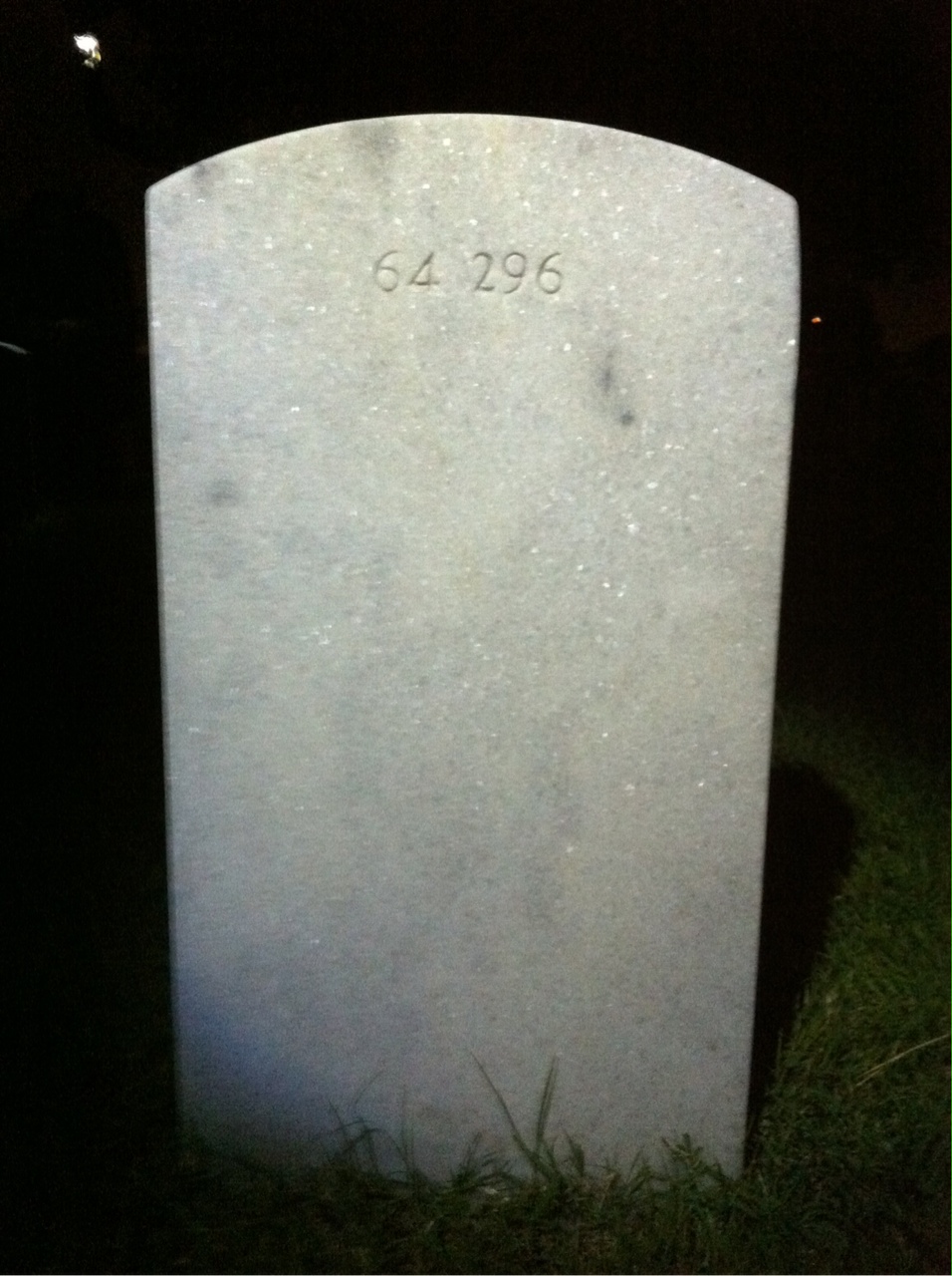 Back of headstone — Wallace Vernon King