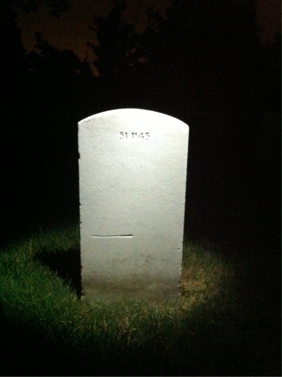 Back of headstone — Francis Moore