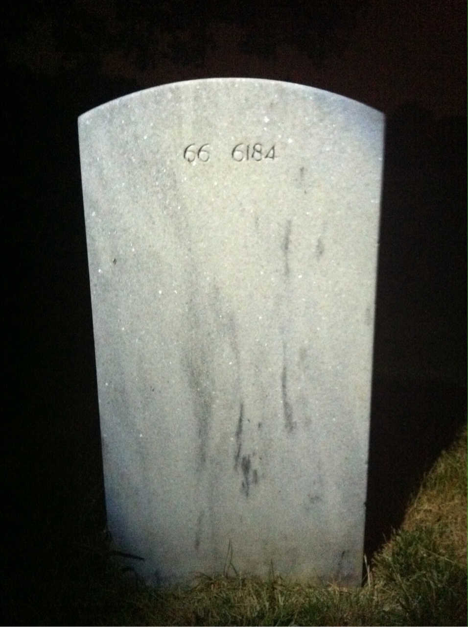 Back of headstone — William W Bultemeier