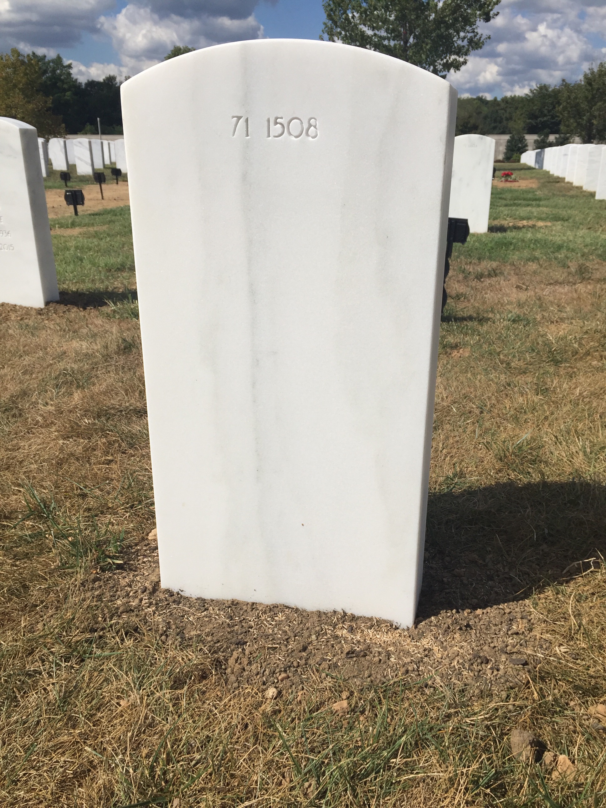Back of headstone — Terry D Watts