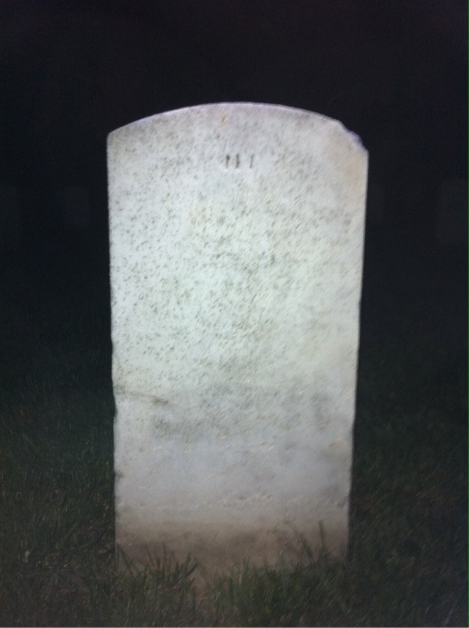 Back of headstone — Charles Armstrong
