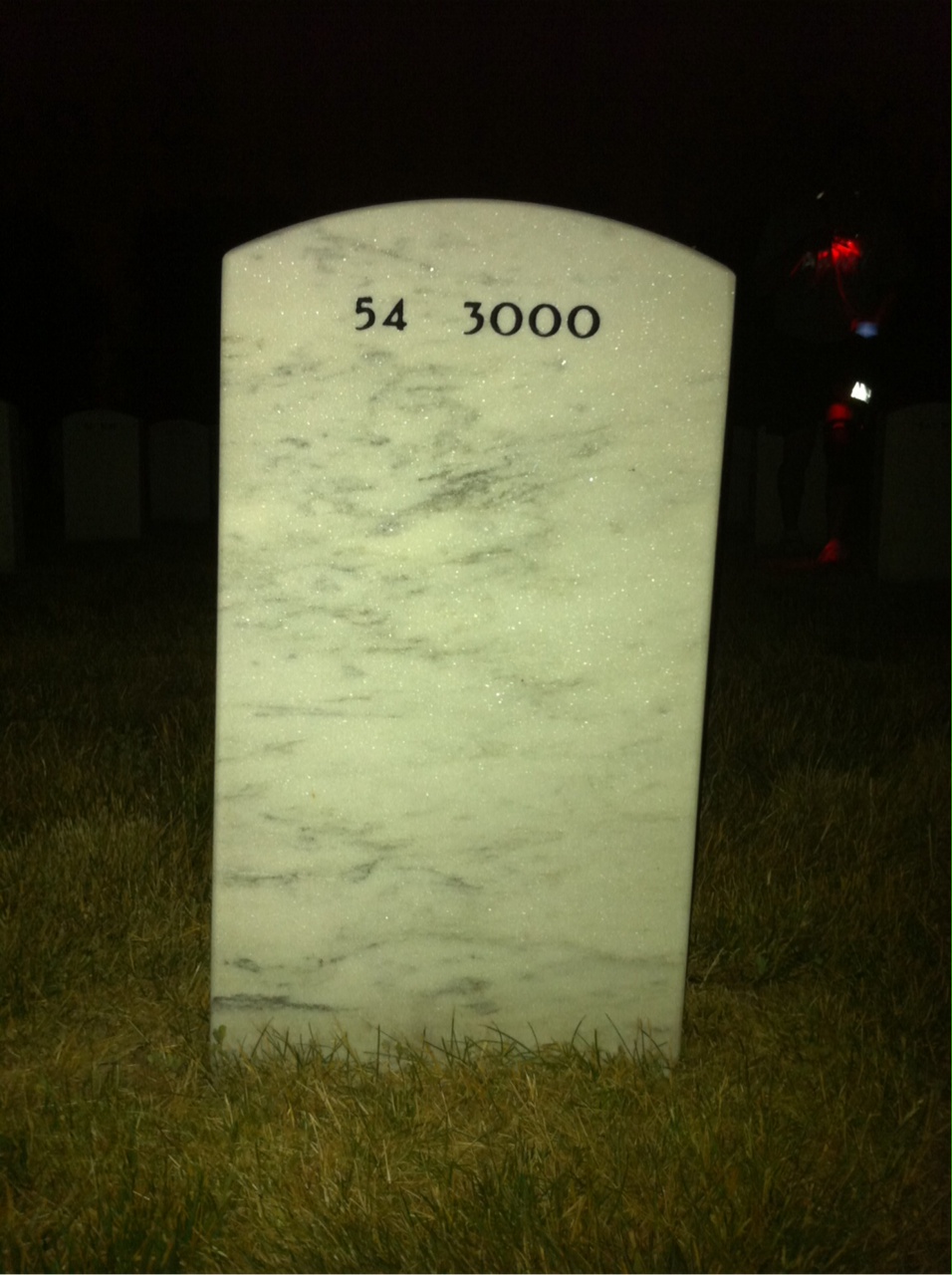 Back of headstone — Donald Mcdonald