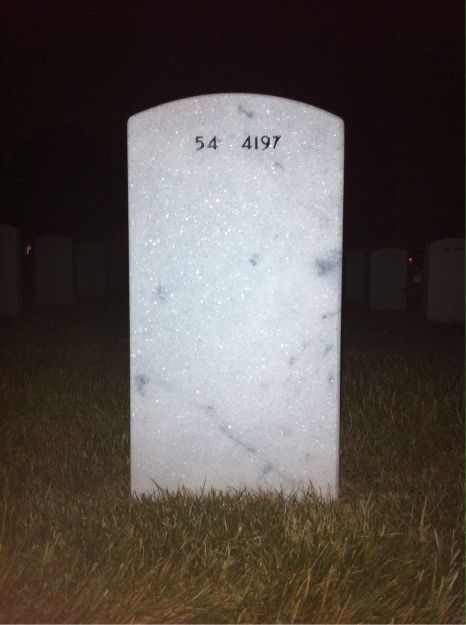 Back of headstone — John Murphy