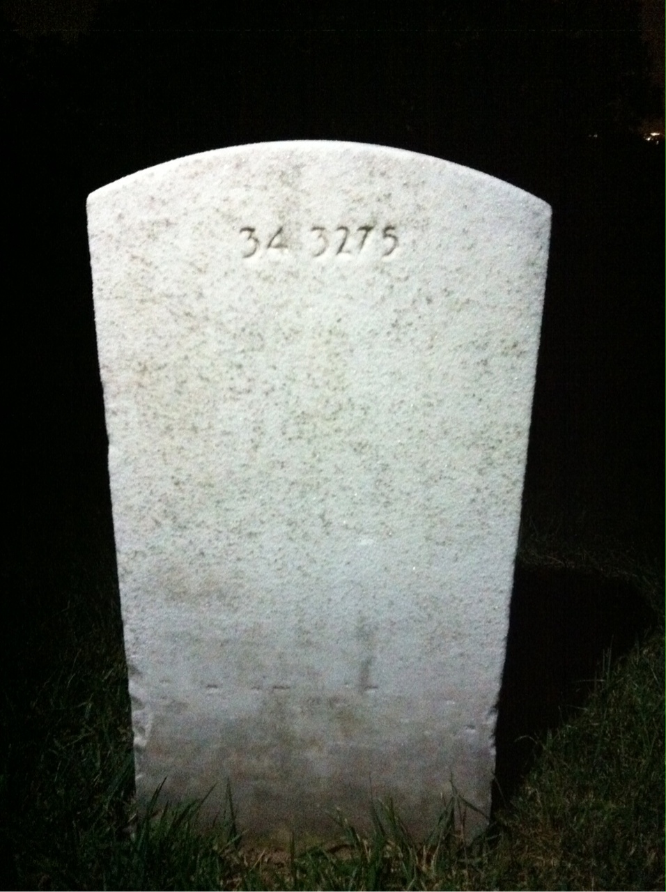 Back of headstone — Thomas Altemus