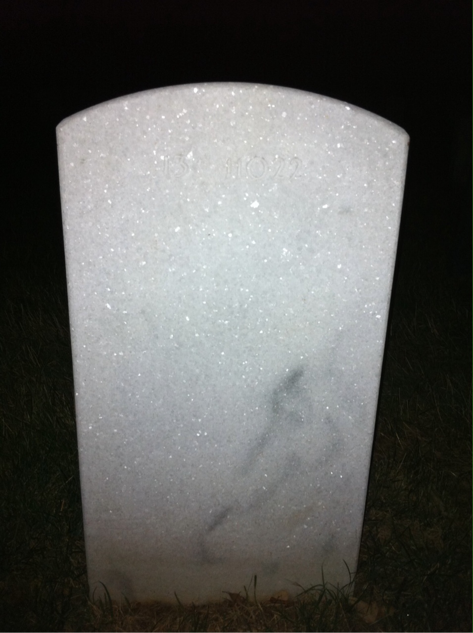 Back of headstone — Lyman Atwood