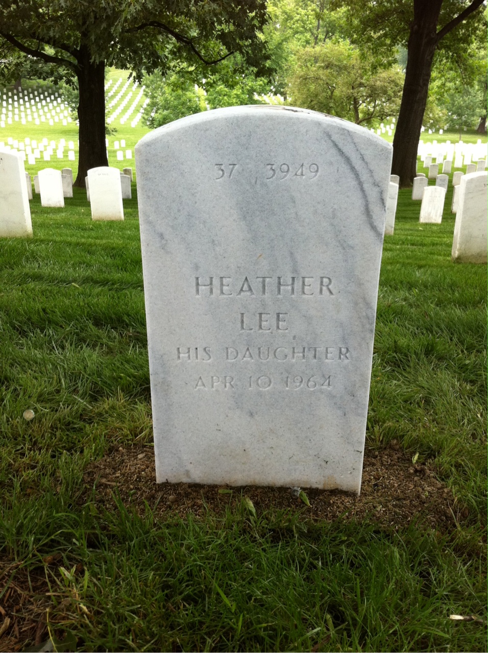 Back of headstone — Kenneth Murray