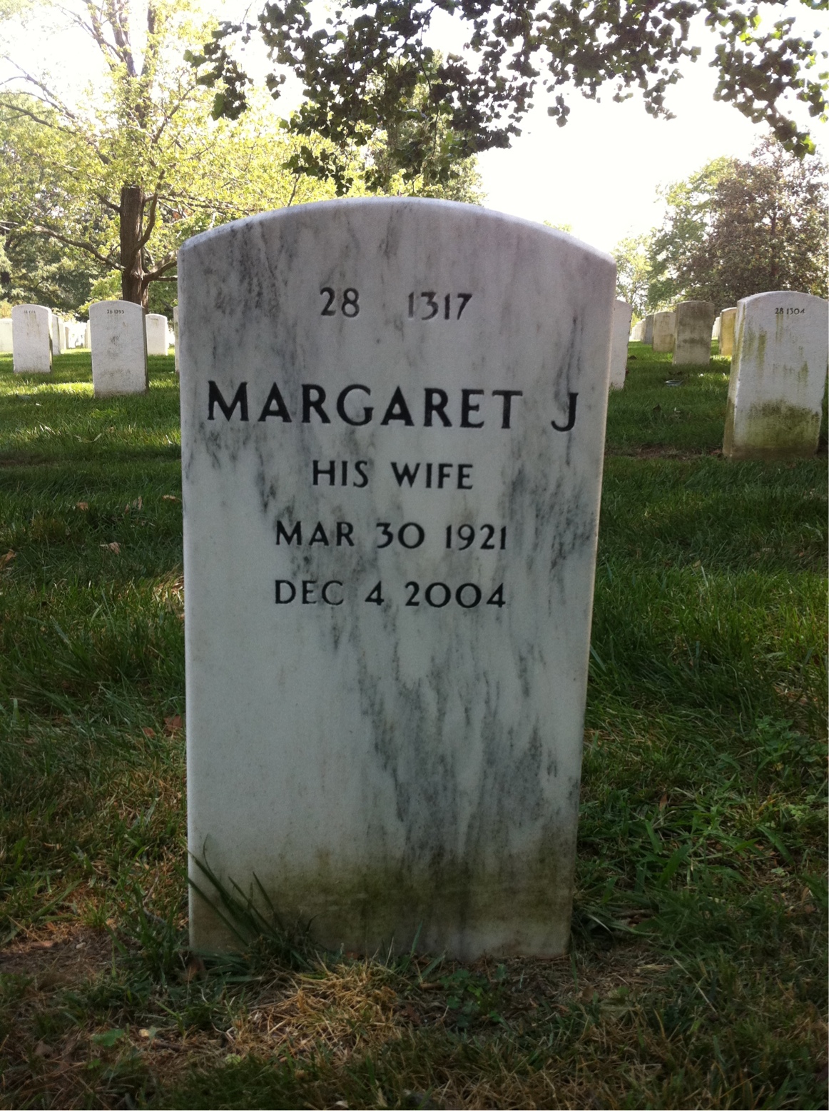 Back of headstone — Percy Mead
