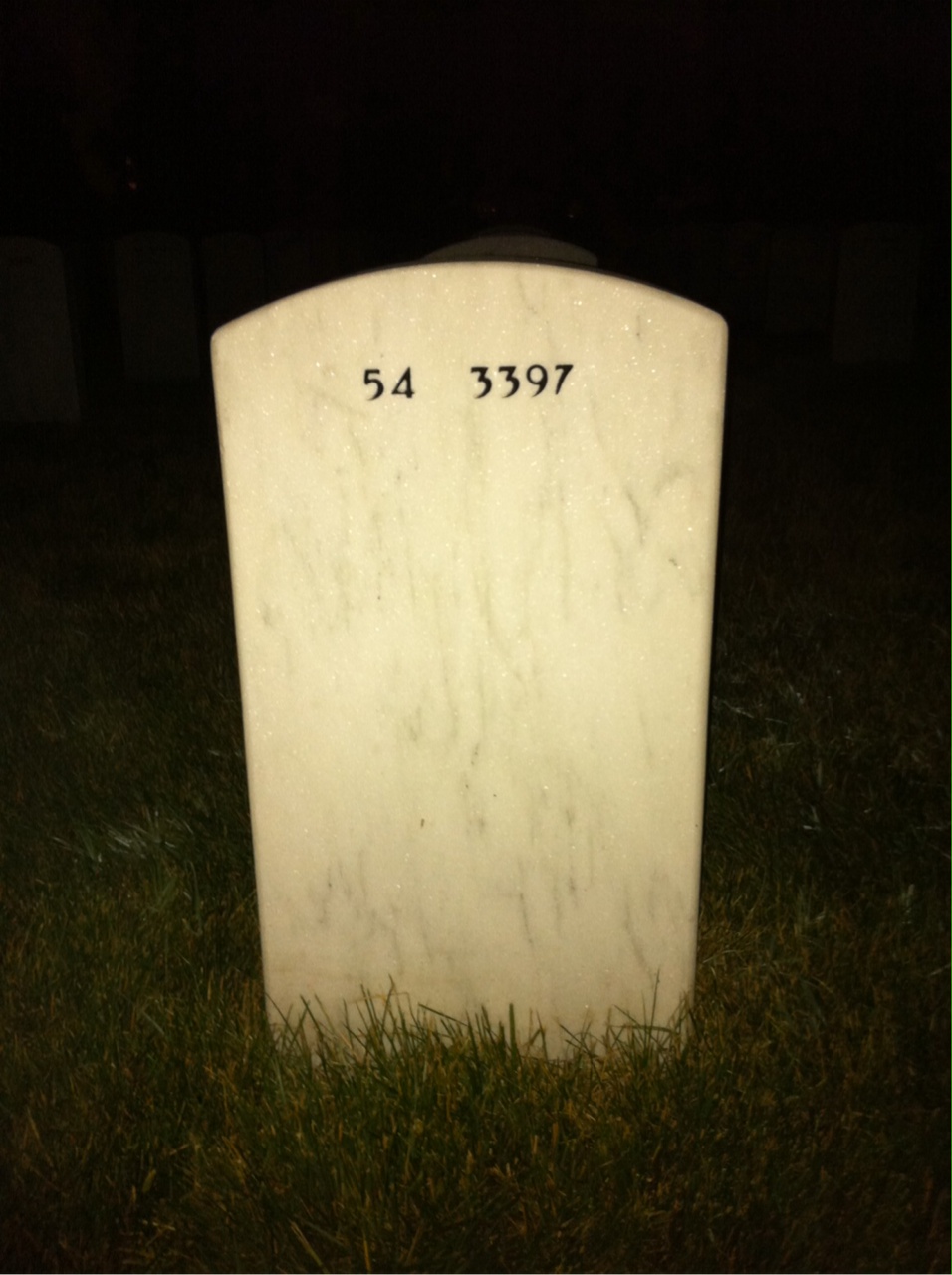 Back of headstone — Norman Bringman