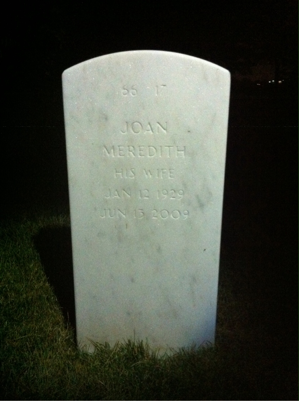 Back of headstone — Norman Eaton