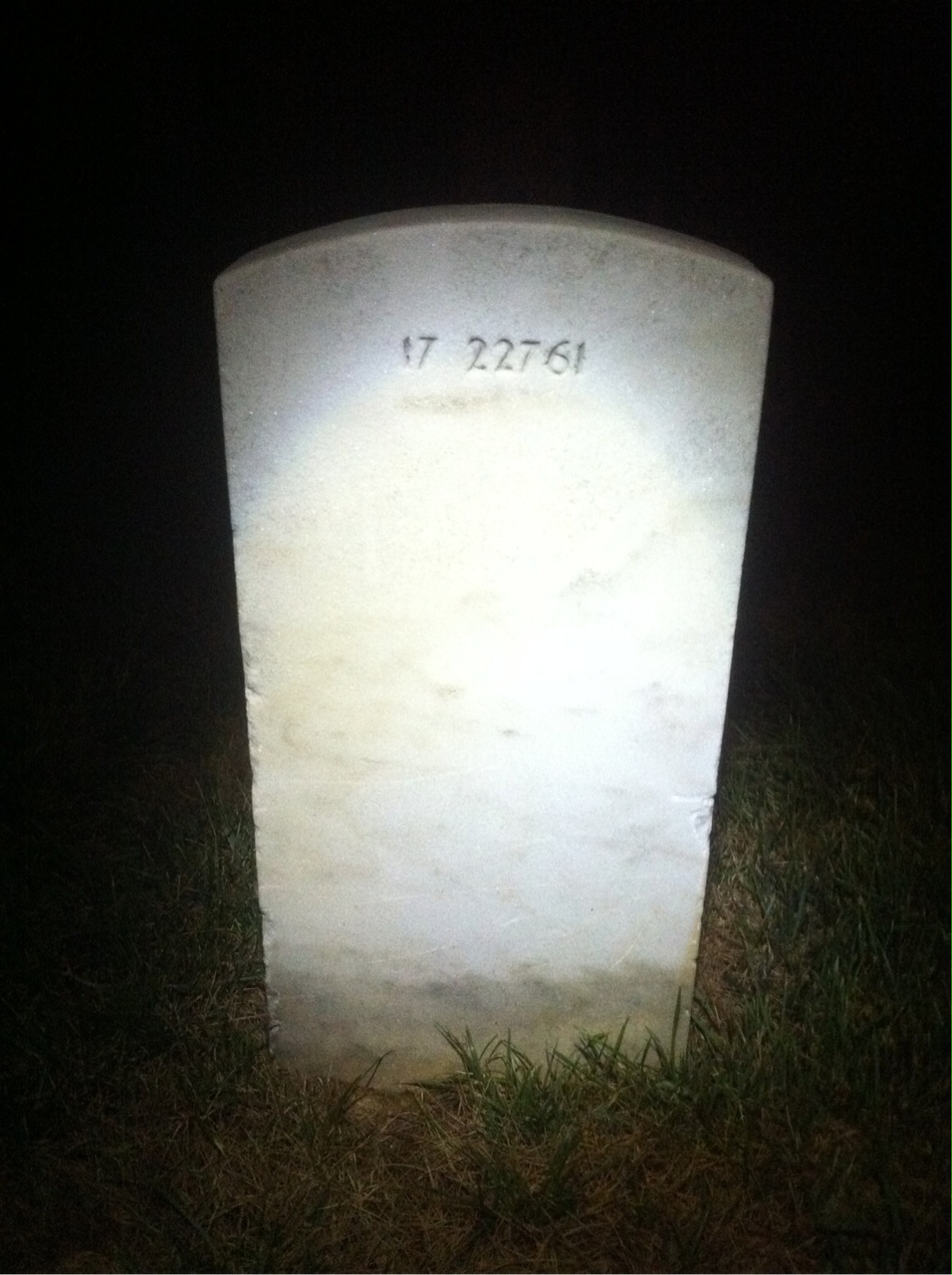 Back of headstone — Herbert Biegert