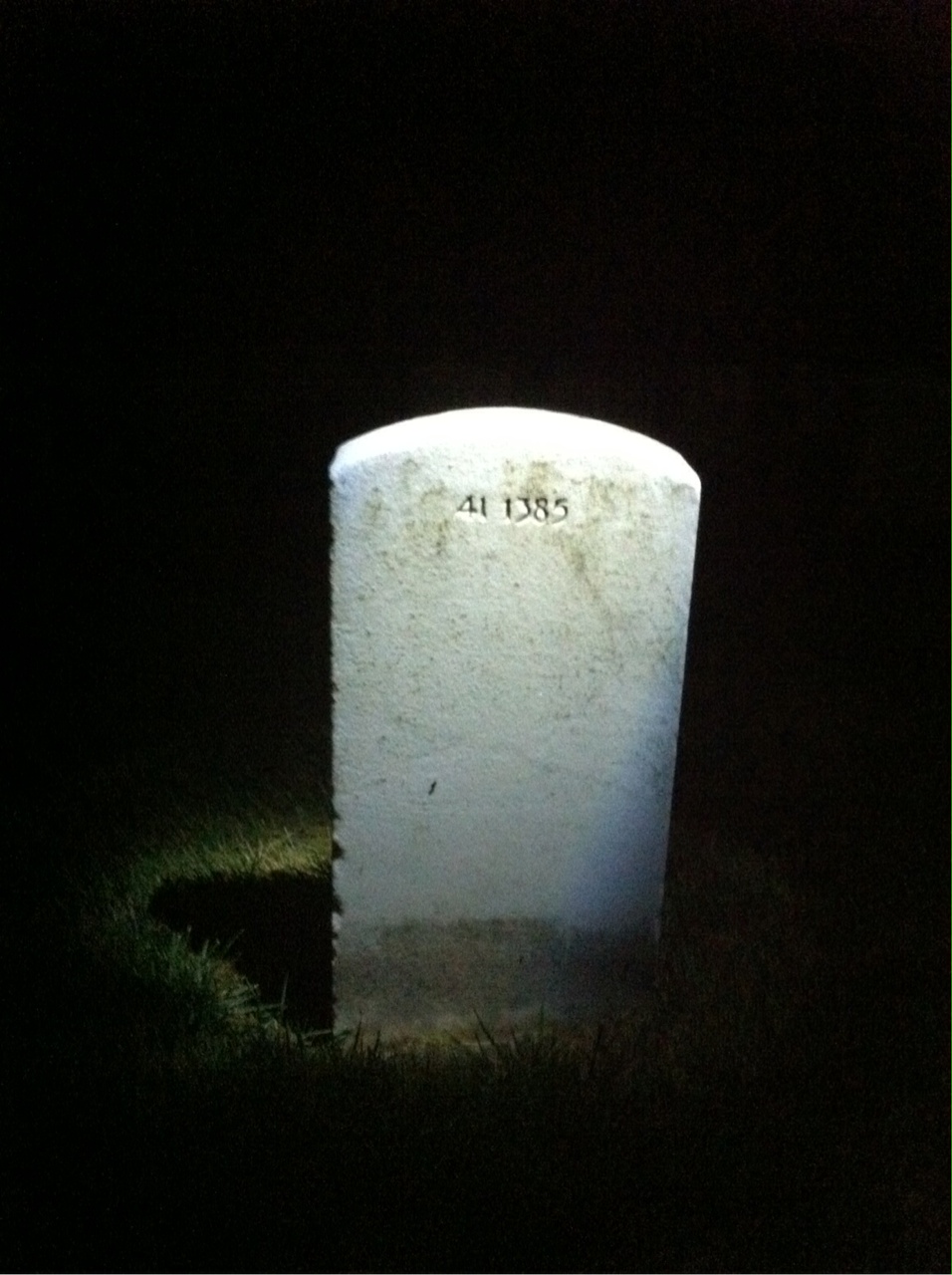 Back of headstone — Harry Arbogast