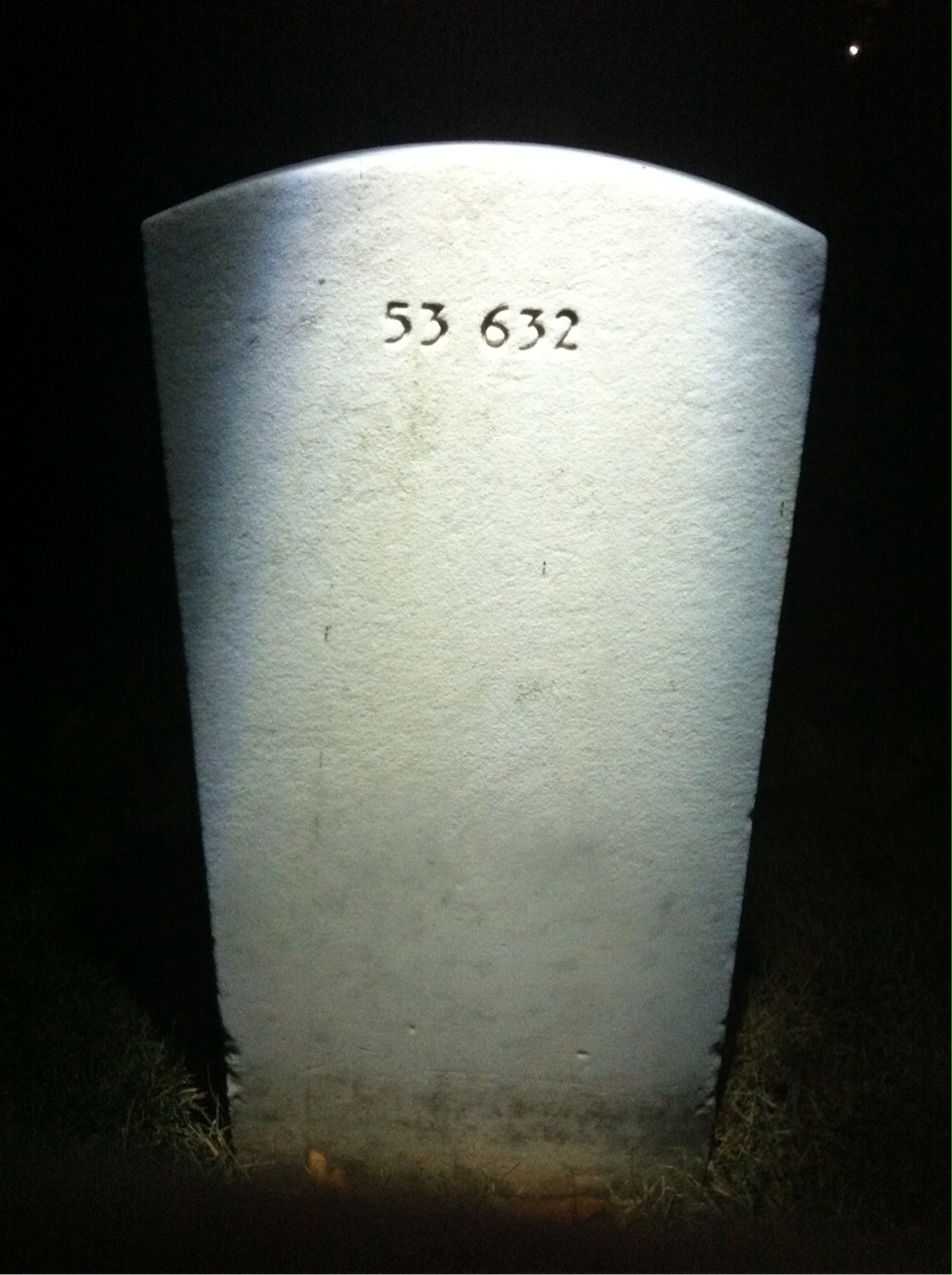 Back of headstone — Darrell Allison